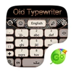 old typewriter keyboard theme android application logo